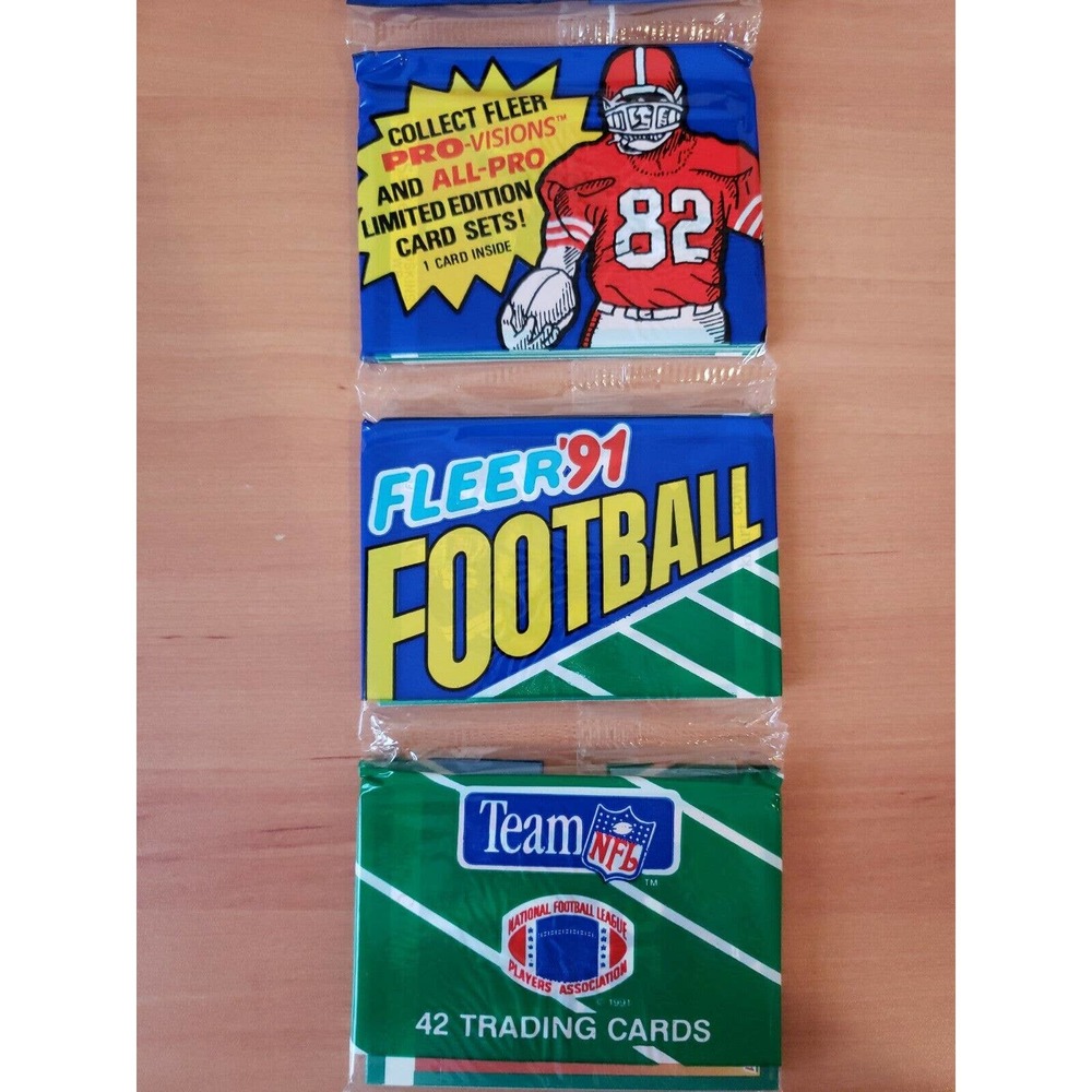 1991 Fleer Football Rack Pack - #19 Joe Montana All Pro